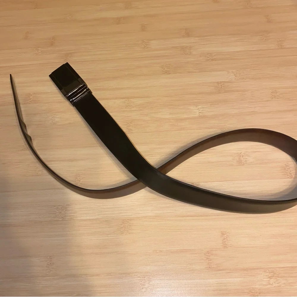 NEF Mens Black Manmade Leather Belt Size 34